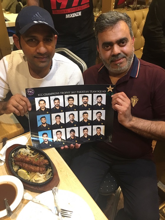 Sarfraz_Ahmed at Chaudhry's TKC in Southall