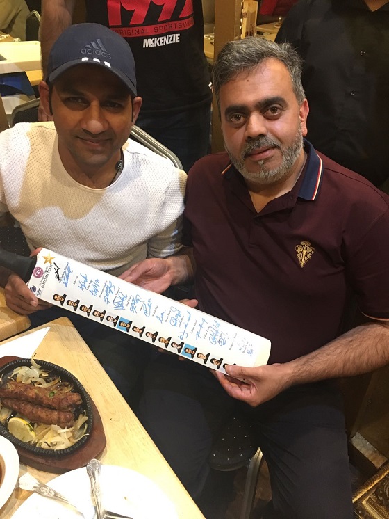 Sarfraz_Ahmed at Chaudhry's TKC in Southall