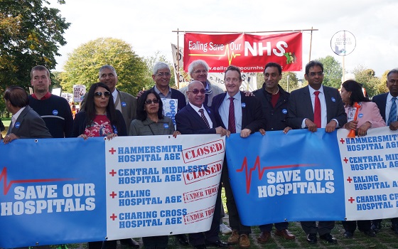 Save our Hospitals march from Southall Park