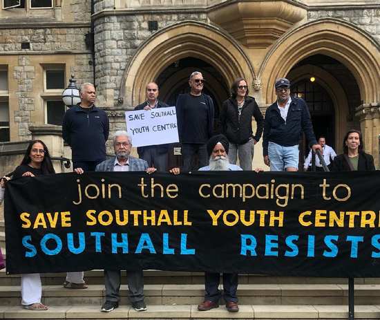 Save Soutahll Youth Centre protest outside Ealing Town Hall