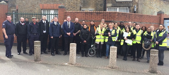 Council teams and the London Fire Brigade come together in Acton