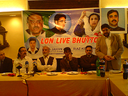 Qasim Gillani, son of Yousaf Raza Gillani, Prime Minister of Pakistan at a PPP meeting in Southall