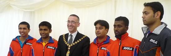 Indiam men's Table Tennis in Southall