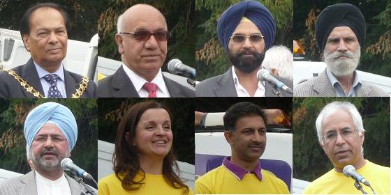 Speakers at the Manor House Fun Day in southall