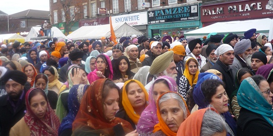 Nagar Kirtan in Southall on 6 Nov 2011