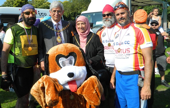 SACA Bike Ride ending in Southall