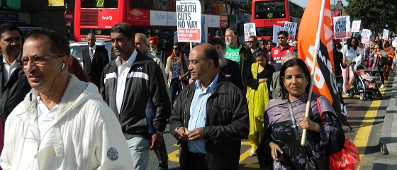 Save our hospitals march in Southall