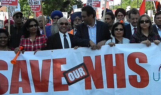 Save our hospitals march in Southall