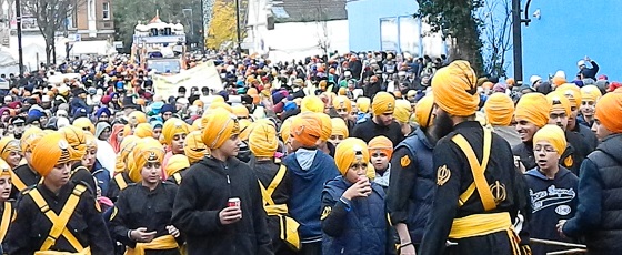 Nagar Kirtan in Southall on 24 Nov 2013