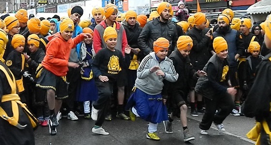 Nagar Kirtan in Southall on 24 Nov 2013