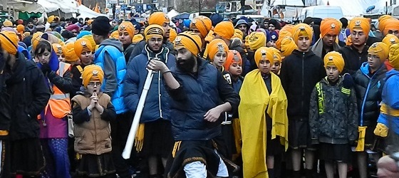 Nagar Kirtan in Southall on 24 Nov 2013