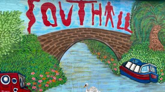 Southall Grand Union canal mural