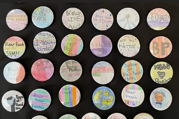 More reative badges crafted by students of Blair Peach School.- 5/10/23