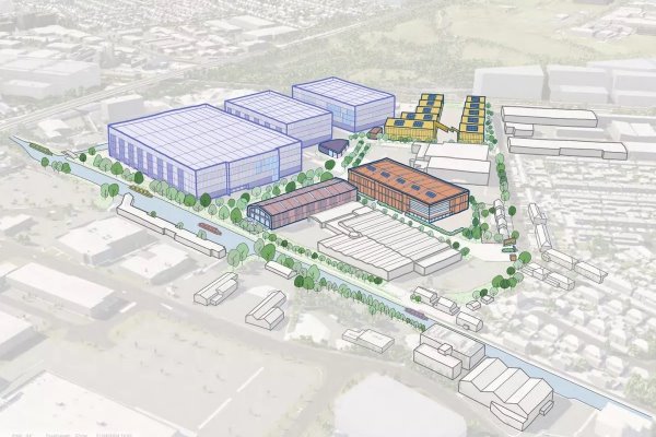 Proposed development in context of surrounding buildings